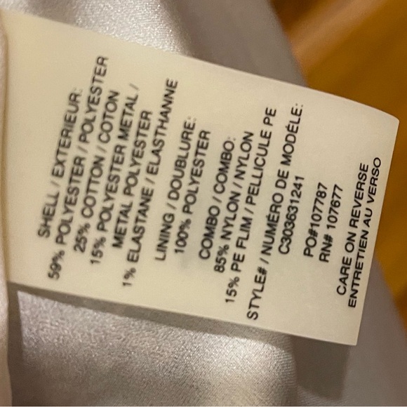 Alice + Olivia Lora Drop Waist Metallic Mini Dress. - Picture 9 of 9